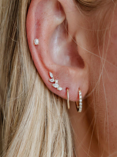 Glowset Zircon Earring Set  | 18K Plated
