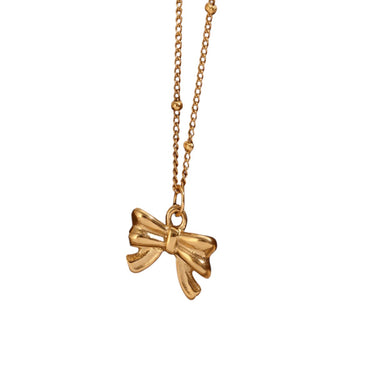 Pretty in Bow Pendant | 18K Plated