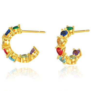 Poppins Half-Hoops | 18K Plated