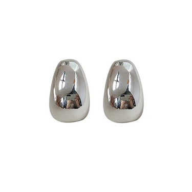 Teardrop Glow Mini Studs |Silver Plated