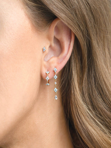 Bloomlight Floral Earring Set  | 18K Plated