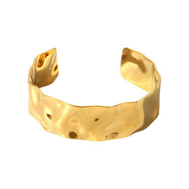 Diva Hammered Mini Cuff | 18K Plated