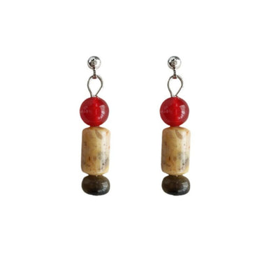 Rustic Sunset Drops |Silver Plated