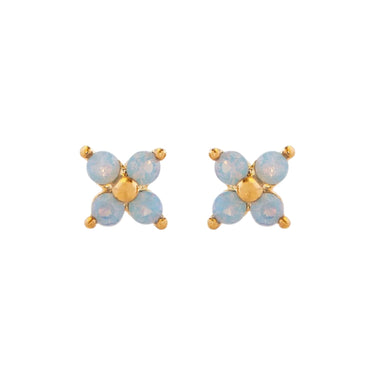 Liora Floral Mini Studs | 18K Plated