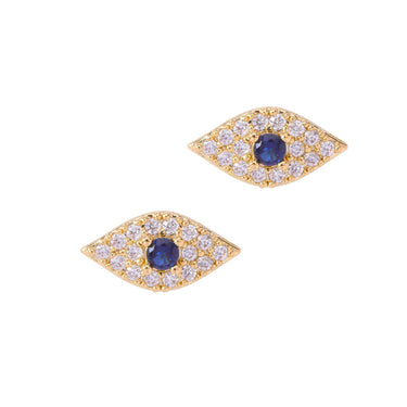 Evil Eye Studs | 18K Plated