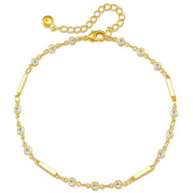 Diamante Link Bracelet | 18K Plated