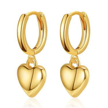 Heart Throb Drop Earrings | 18K Plated