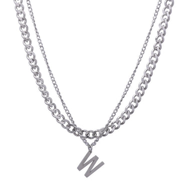 Mens  W Pendant Chain