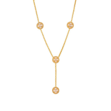 Adeline Lariat  Necklace | 18K Plated