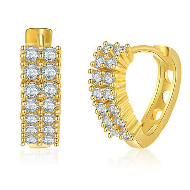Liza Zircon Huggies | 18K Plated