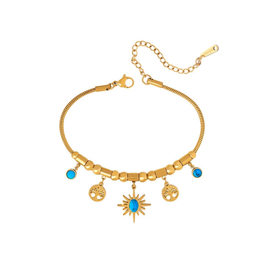 Celestial Grove Charm Bracelet | 18K Plated