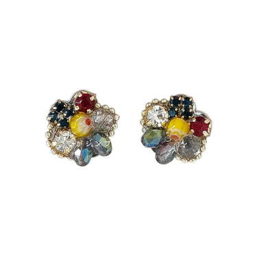 Rainbow Petal Studs | 14K Plated