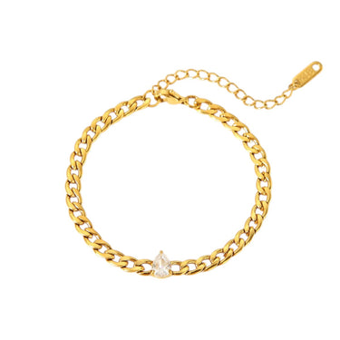 Solo Teardrop Bracelet | 18K Plated