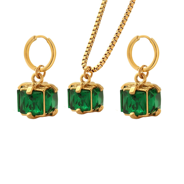 Verdette Necklace Set | 18K Plated