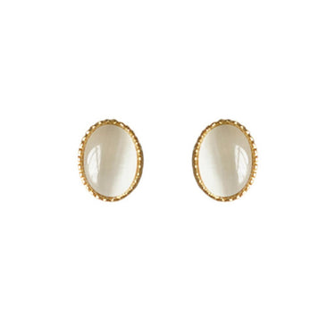 Moon Gaze Studs | 14K Plated