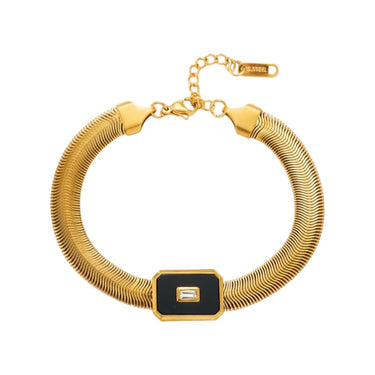 Enamel Snake Chain Bracelet | 18K Plated