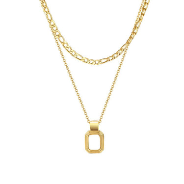 Freya Shell Layered Necklace | 18K Plated