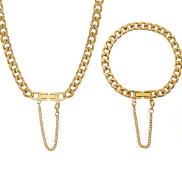 Kyle Chain Link Combo Set of 2 | 18K Plated