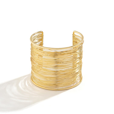 Samantha Coil Wire Stack Cuff Bracelet
