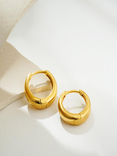 Golden Hour Hoops | 18K Plated