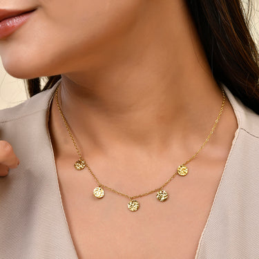 Mira Coins Necklace | 18K Plated