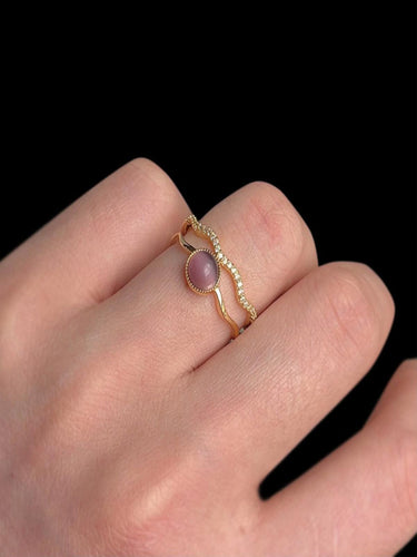 Moonberry  Adjustable Ring |14K Plated