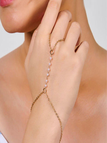 PearlPop Ring Bracelet | Gold Plated