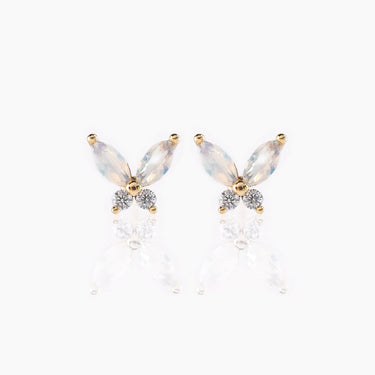 Butterfly Zirconia Stud Earring 