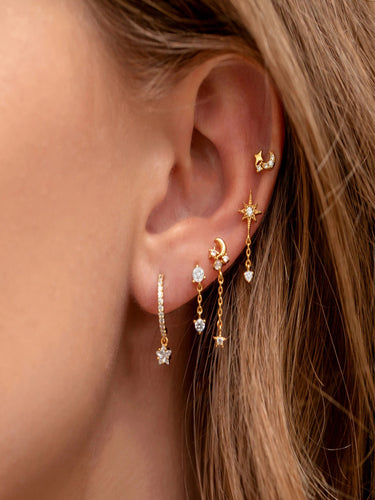 Starlight Dreams Earring Set (for SINGLE EAR ONLY) | 18K Plated