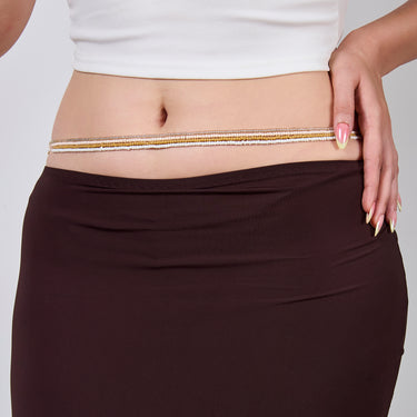 Golden Sands Beaded Waist Chain (Set of 4)
