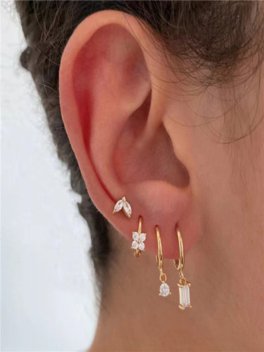 Frosted Bloom Earring Set (for SINGLE EAR ONLY) | 18K Plated