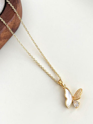 Coastal Flutter Butterfly Pendant |18K Plated