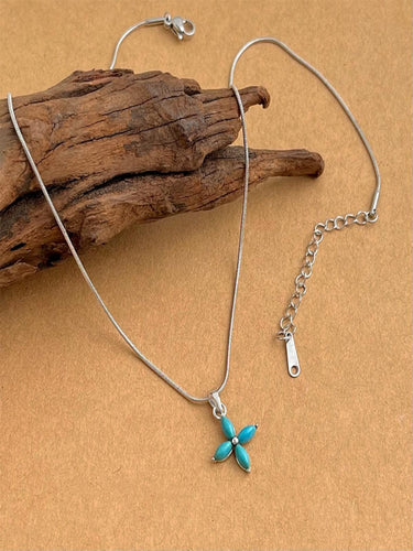 Bluebell Floral Pendant | Silver Plated