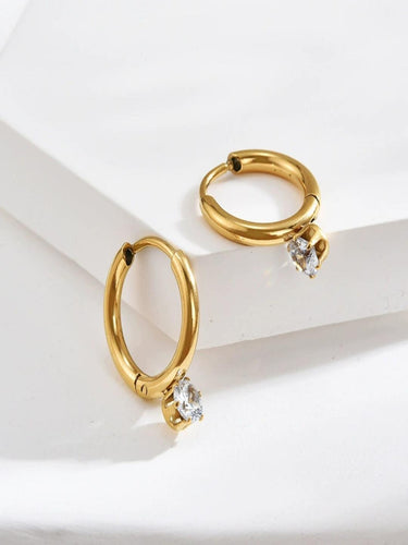 Princy Zircon Huggies | 18K Plated