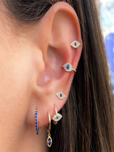No Evil Just Glam Earring Set (for SINGLE EAR ONLY) | 18K Plated