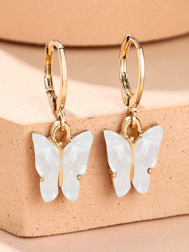Flutter Frost Butterfly Drops |14K Plated