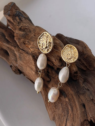 Twin Gleam Pearl Drops | 14K Plated