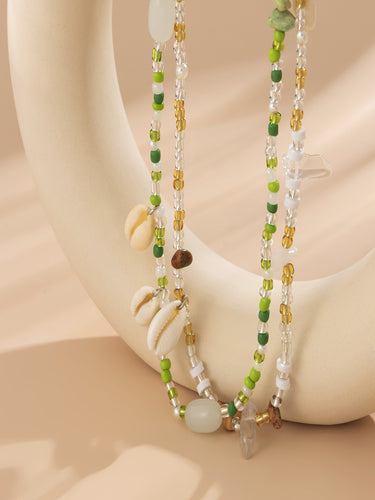Green Ocean Beaded Waist Chain