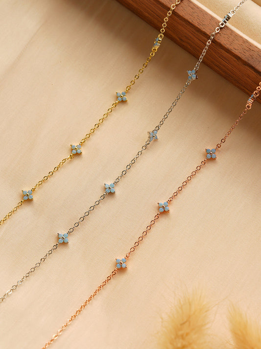 BloomBae Floral Necklace | 18K Plated