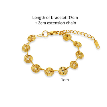 Solaris Bracelet| 18K Plated