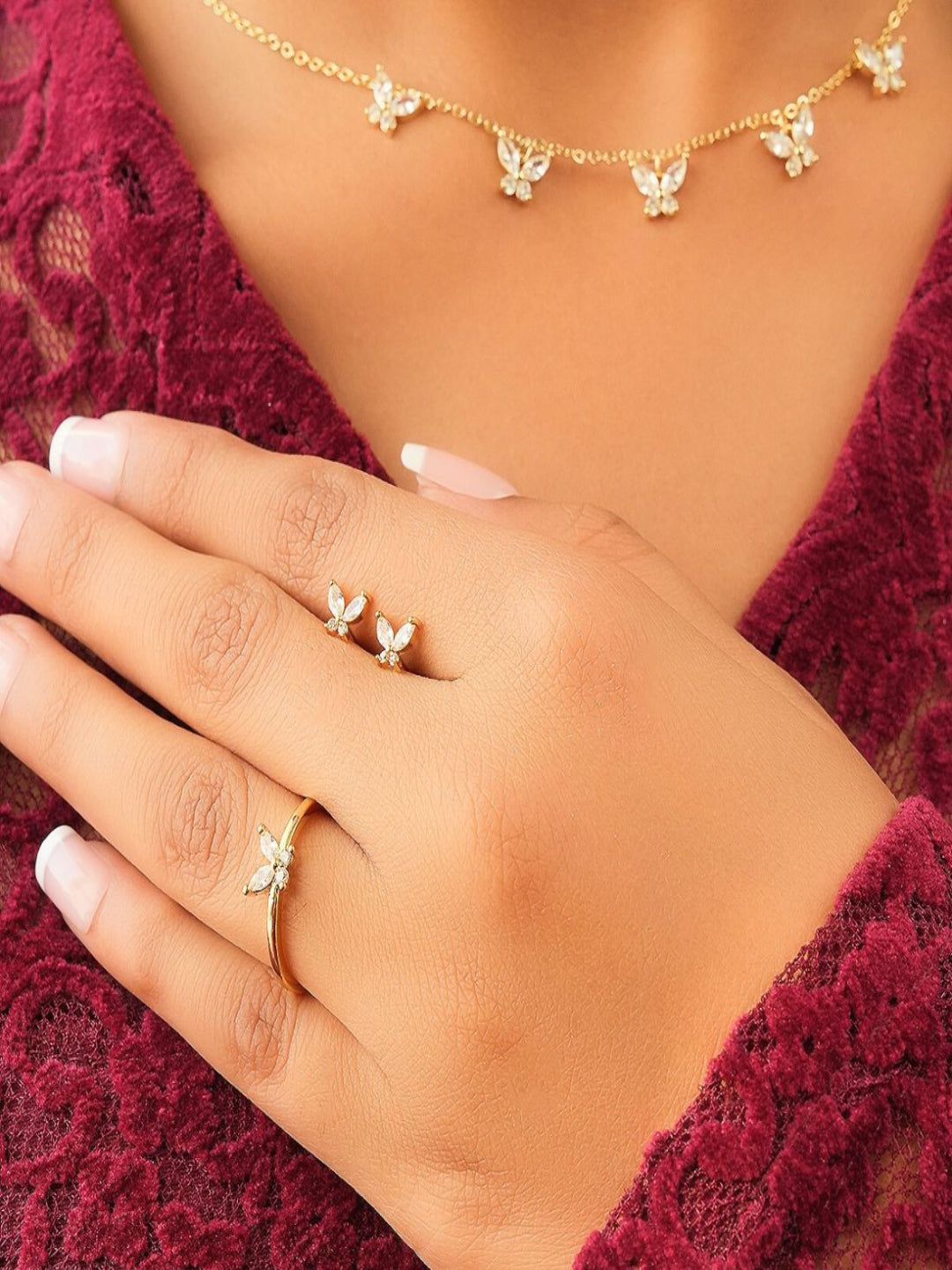 Tessa Butterfly Necklace | 18K Plated