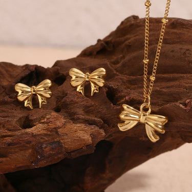 Pretty in Bow Set | 18K Plated