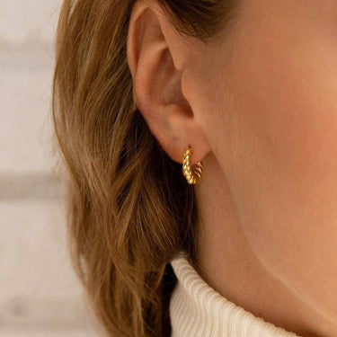 Twisted Hoops | 18K Plated