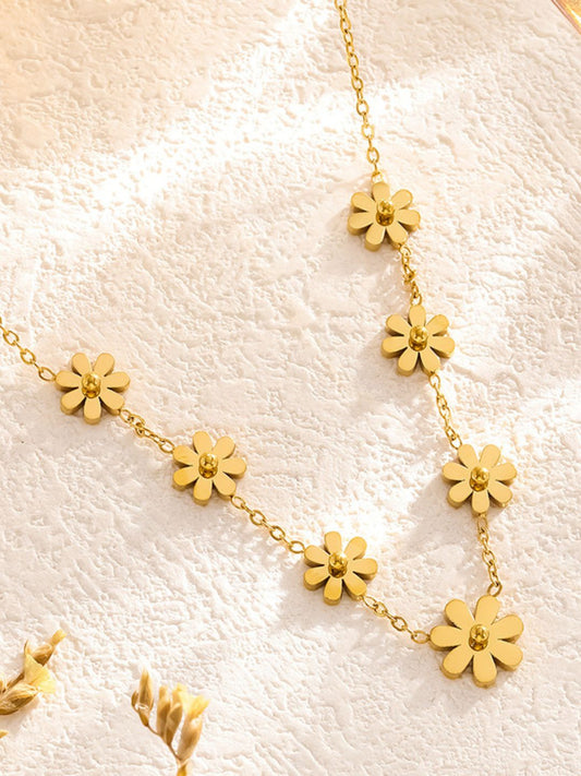 Floral Bloom Necklace | 18K Plated
