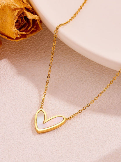 Teera Heart Pendant Chain | 18K Plated