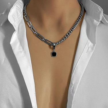 Mens Drake Pendant Cuban Chain