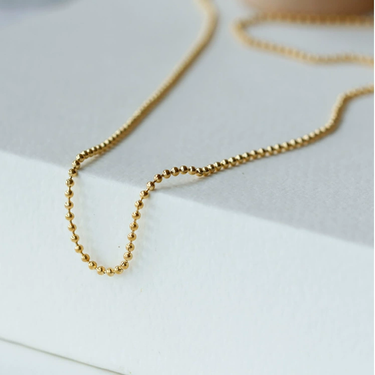 Isa Round Chain Necklace | 18K Plated