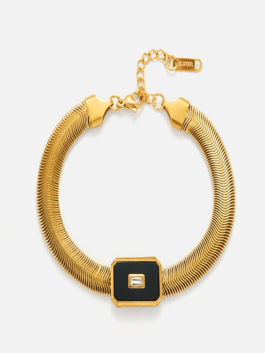 Enamel Snake Chain Bracelet | 18K Plated