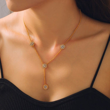 Adeline Lariat  Necklace | 18K Plated