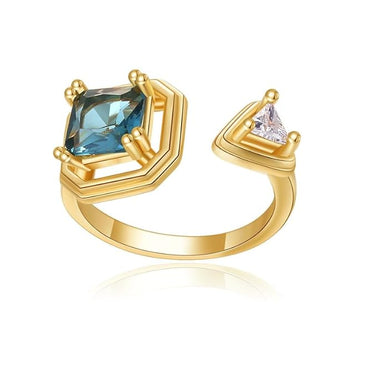 Zaya Topaz Ring | 18K Plated
